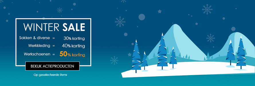 Winter Deals werkschoenenwinkel 2023 - Kortingen tot 50%